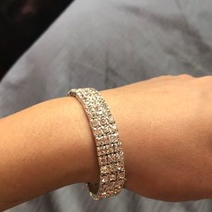 Sparkly Jeweled bridal bracelet